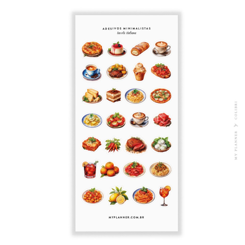 Cartela de Adesivos | Tavola Italiana